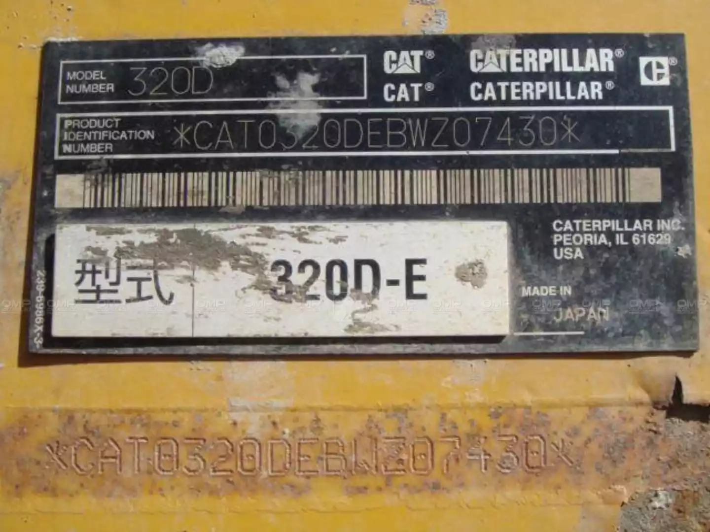 ficha tecnica caterpillar 320d